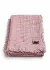 Liva Home%100 Organik Pamuk 4 Katlı Müslin Bebek Battaniyesi 110X110CM Püsküllü