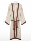 Keten Kimono Bornoz Ham Naturel